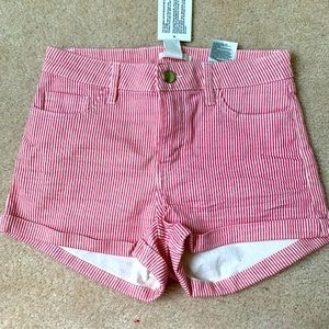 H&M Striped Pink Shorts